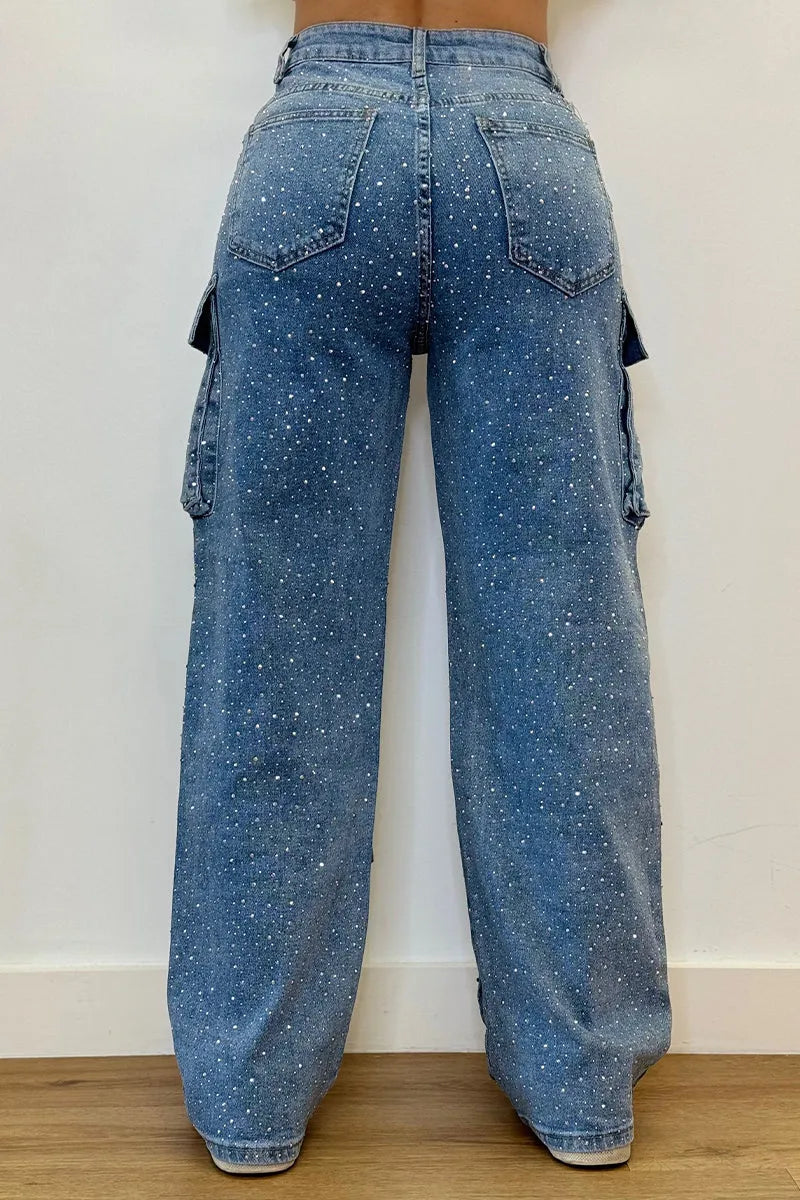 Cargo Glitter Jeans