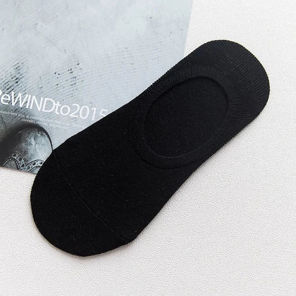 10 Pairs Summer Unisex Cotton No-Show Non-Slip Socks (EU 38–44)