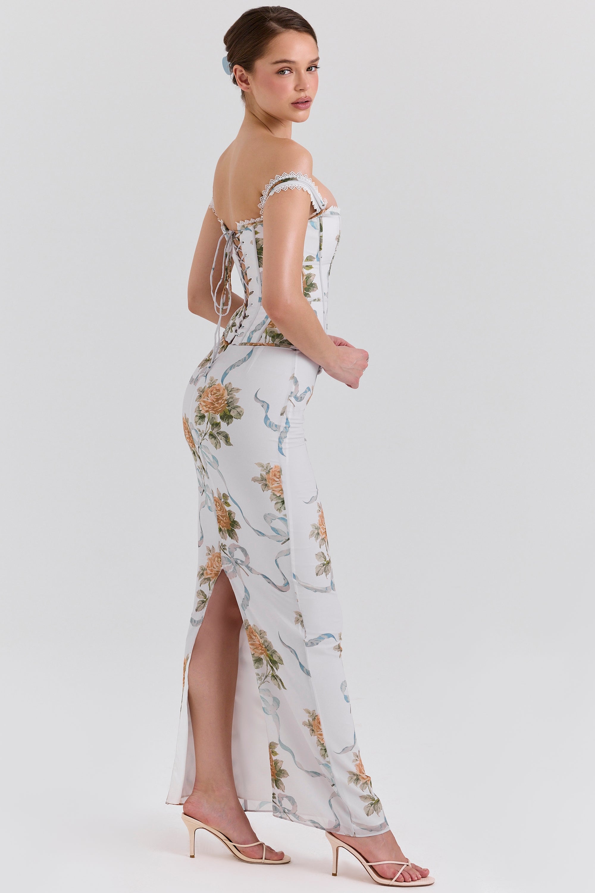 Celine | Floral Off-Shoulder Maxi Dress