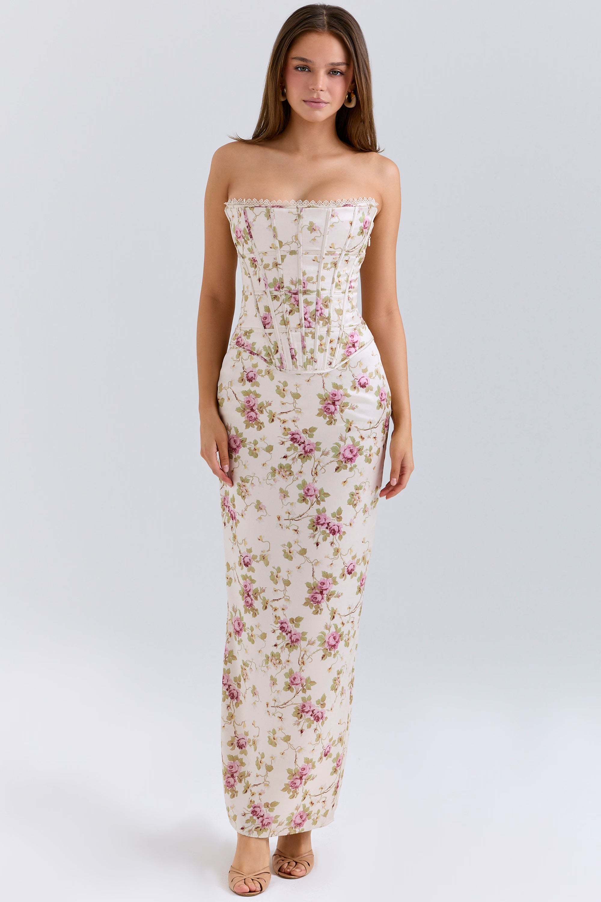 Celine | Floral Off-Shoulder Maxi Dress