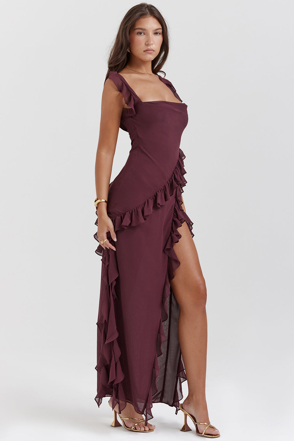 Aurelia Ruffle Maxi Dress