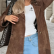 Suede coat