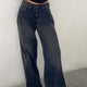 Smokey Gray Wide Leg Jeans