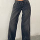 Smokey Gray Wide Leg Jeans