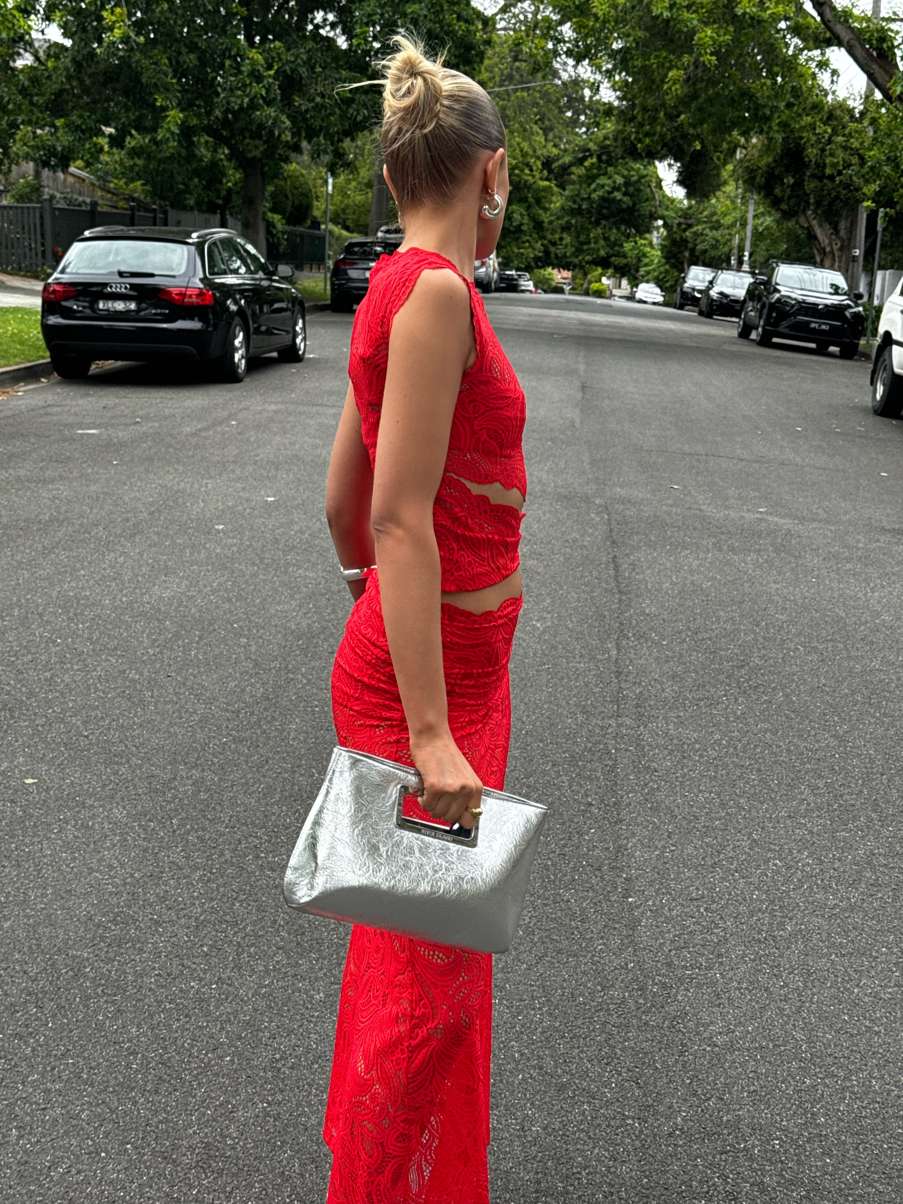 Elsa Laced Sleeveless Two Piece Set