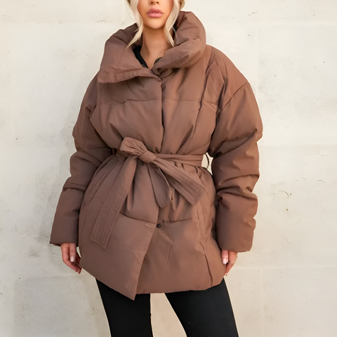 Eléonore | Elegant Padded Jacket with Drawstring