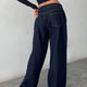 Dark Blue – Classic Dark Wide Leg Jeans