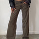 Dark Brown – Chic Brown Baggy Jeans