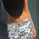 Sequin Skirt Silver/Black Perfect Holiday Party skirt