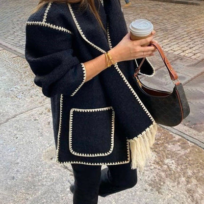 Stylish Winter Coat with Scarf