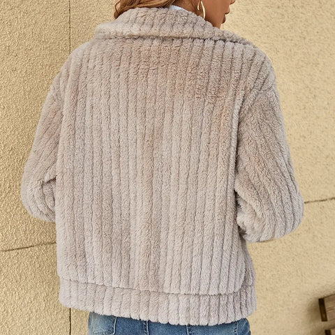 SVEVA™ | CARDIGAN IN PELUCHE ELEGANTE