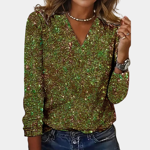 Livia - Glitter Top pour dames