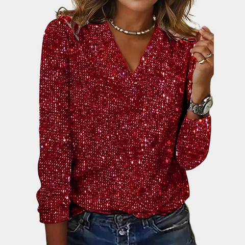 Livia - Glitter Top voor dames