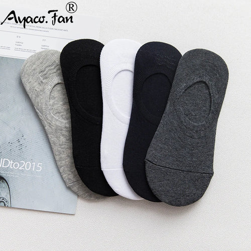 10 Pairs Summer Unisex Cotton No-Show Non-Slip Socks (EU 38–44)