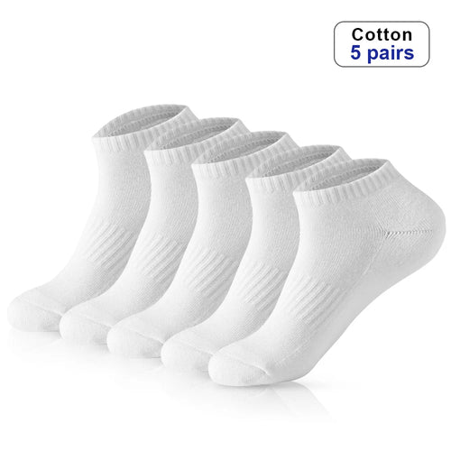 5-Pack Men’s Short Cotton Socks – Summer & Spring Fit