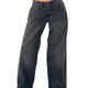 Smokey Gray Wide Leg Jeans