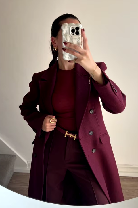 Billie Rich Burgundy Outerwear Coats