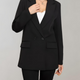 Stephanie - Oversized Buttoned Blazer