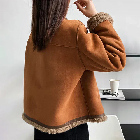 Rosalie | Veste boutonnée en peau de mouton