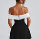 Delta Mini Dress - Black/White