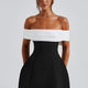 Delta Mini Dress - Black/White