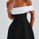 Delta Mini Dress - Black/White